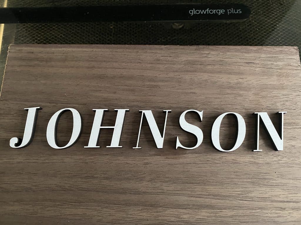 Glowforge Project Tutorial: Custom Front Door Sign - MyPlaceIsHome.com