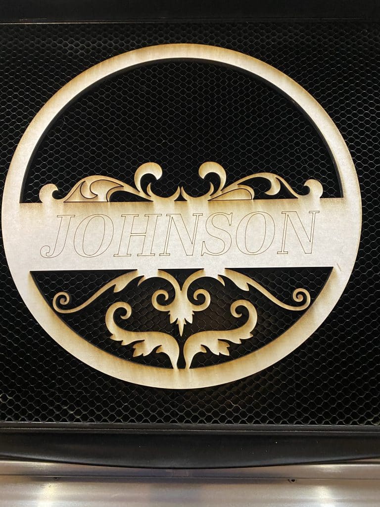 Glowforge Project Tutorial: Custom Front Door Sign - MyPlaceIsHome.com