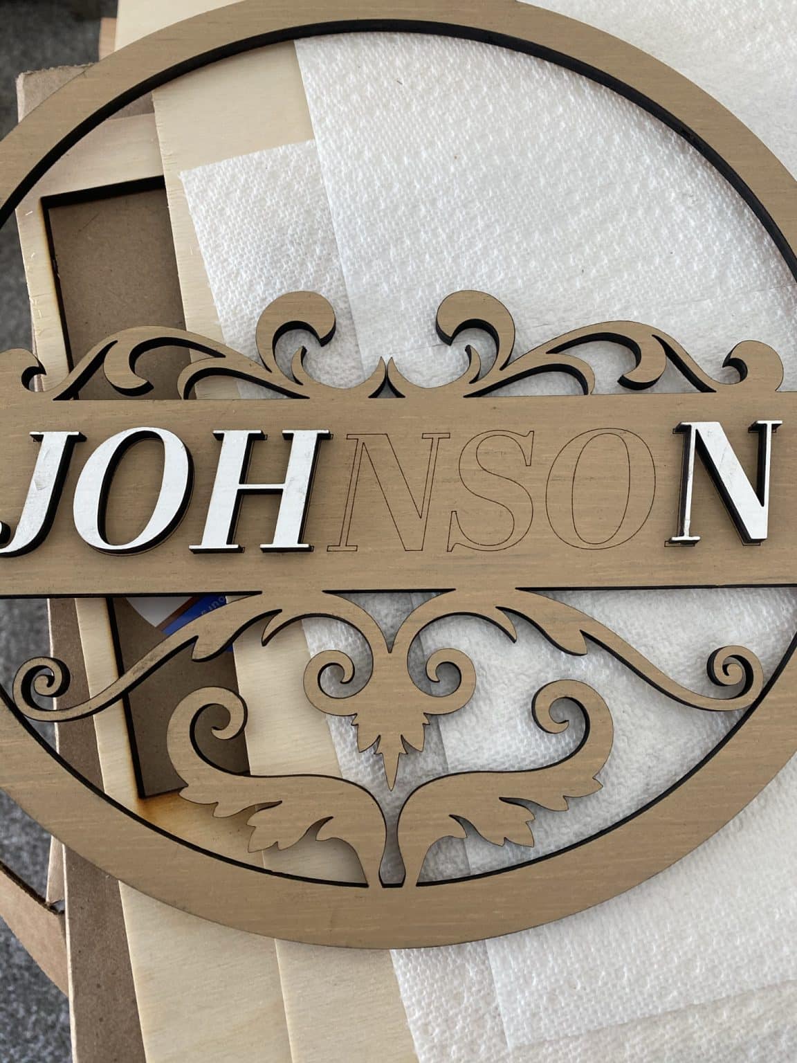 Glowforge Project Tutorial: Custom Front Door Sign - MyPlaceIsHome.com