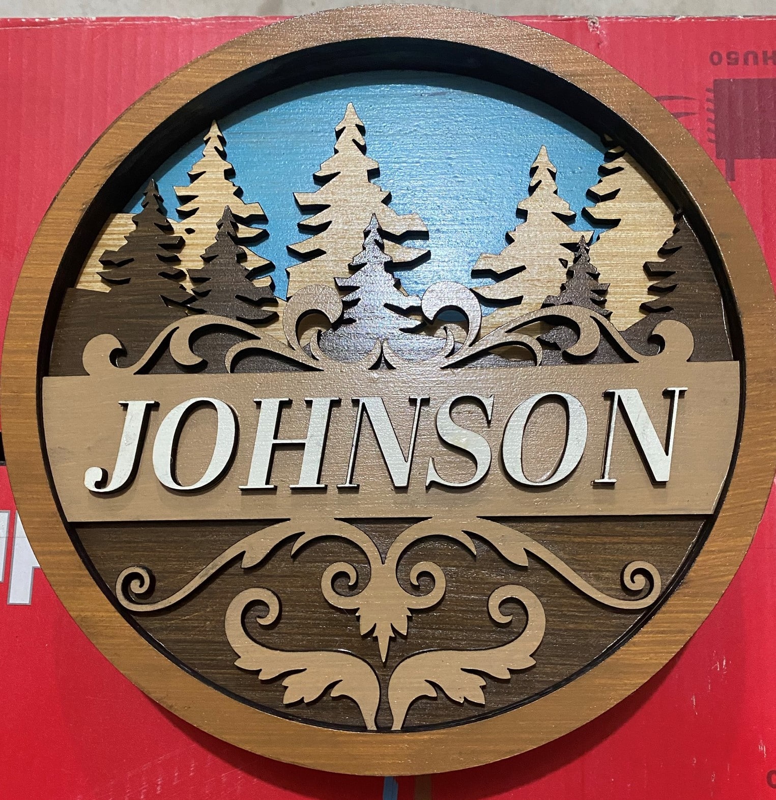 Glowforge Project Tutorial: Custom Front Door Sign - MyPlaceIsHome.com