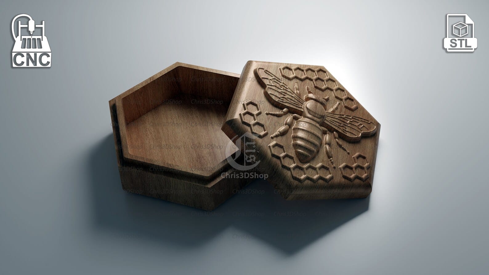 Bee Jewelry Box Files for CNC and 3D Printer - Etsy